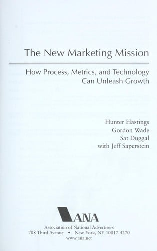 The new marketing mission
