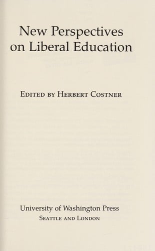 New perspectives on liberal education