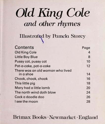 Old King Cole and other rhymes