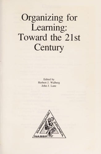 Organizing for learning