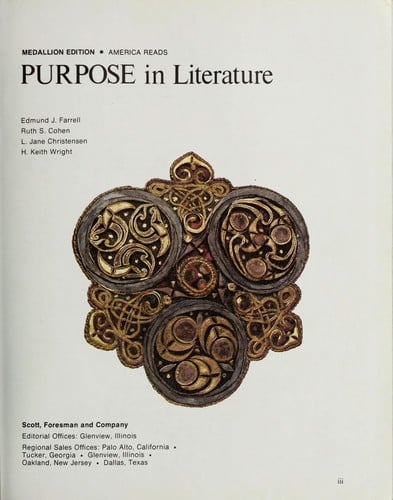 Purpose in literature