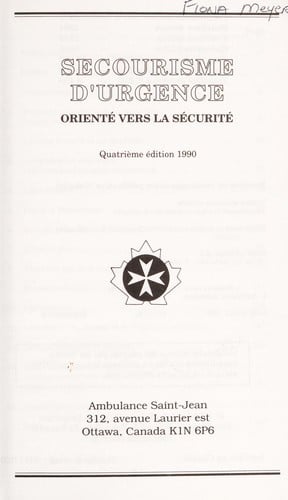 Secourisme d'urgence