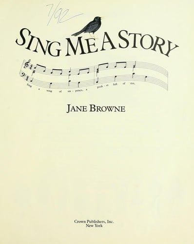 Sing me a story