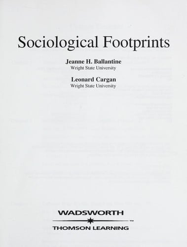 Sociological footprints