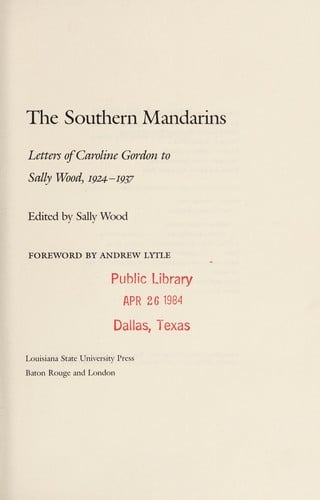 The Southern mandarins