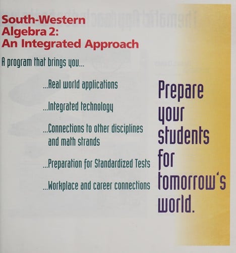 South-Western Algebra 2