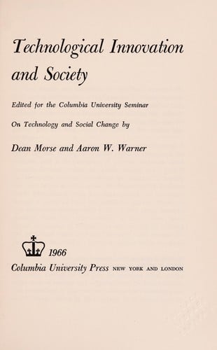 Technological innovation and society