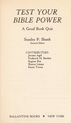 Test your Bible power