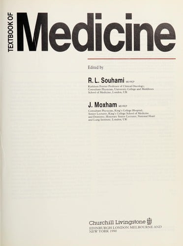 Textbook of medicine
