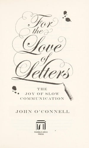 For the love of letters