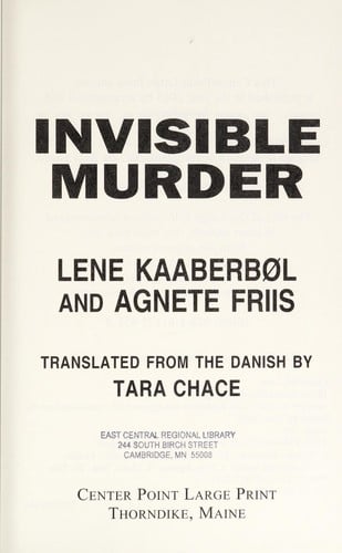 Invisible murder