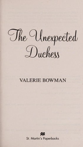 The Unexpected Duchess