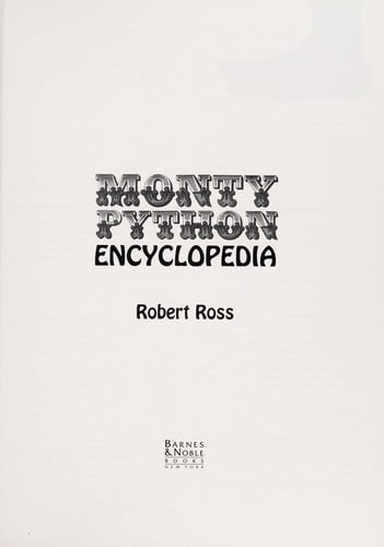 Monty Python encyclopedia