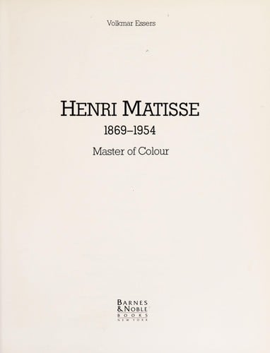 Henri Matisse, 1869-1954