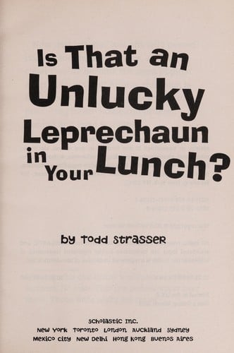 Is that an unlucky leprechaun in your lunch?