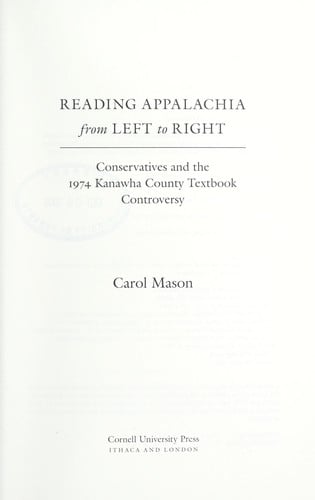 Reading Appalachia from left to right