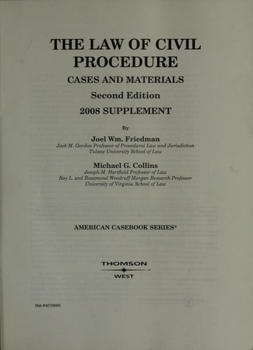 Law of civil procedure