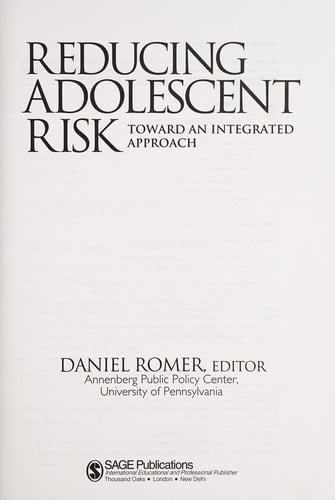 Reducing adolescent risk