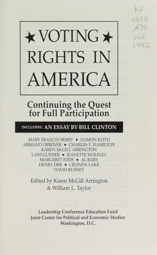 Voting rights in America