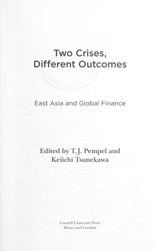 Two crises, different outcomes
