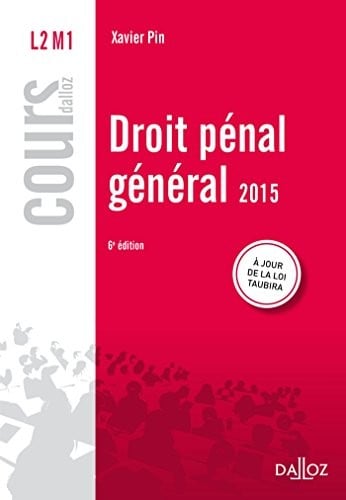 Droit pénal général 2015