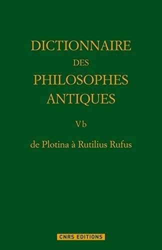 Dictionnaire Des Philosophes Antiques 5b