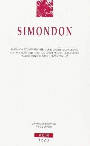 Simondon (Annales de L'institut De Philosophie de L'universite De Bruxelles: Annales De L'Institut de Philosophie et de Sciences Morales) (French Edition)