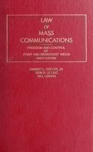 Law of Mass Communications