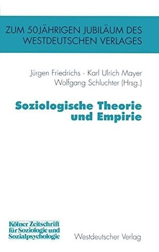 Soziologische Theorie und Empirie (German Edition)