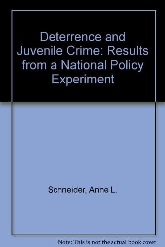 Deterrence and Juvenile Crime: Results from a National Policy Experiment