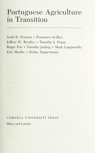 Portuguese agriculture in transition