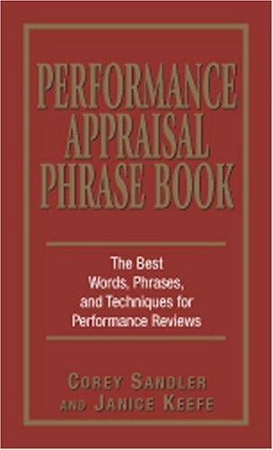 Performance Appraisal Phrase Book