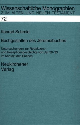 Buchgestalten des Jeremiabuches