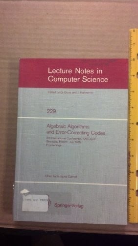Algebraic Algorithms and Error-Correcting Codes (Lecture Notes in Computer Science)