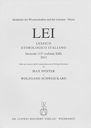 Lessico Etimologico Italiano Lfg. 115 (Italian Edition)