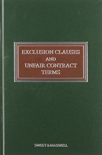 Exclusion Clauses and Unfair Contract Terms