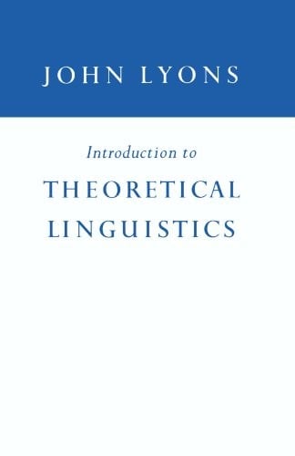 Introduction to Theoretical Linguistics