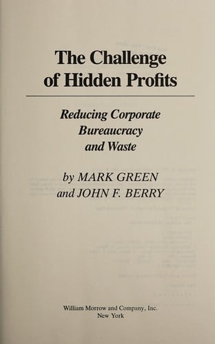 The challenge of hidden profits
