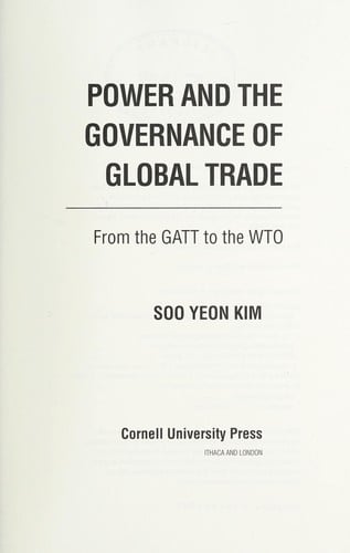 Power and the governance of global trade