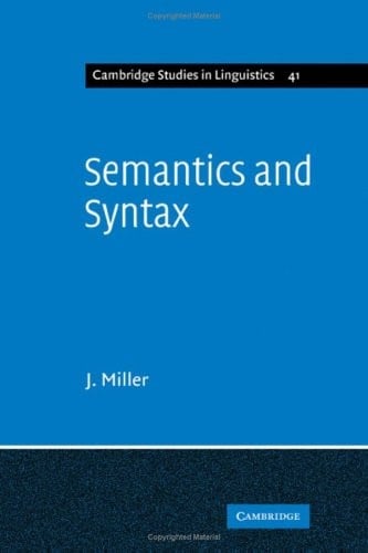 Semantics and syntax
