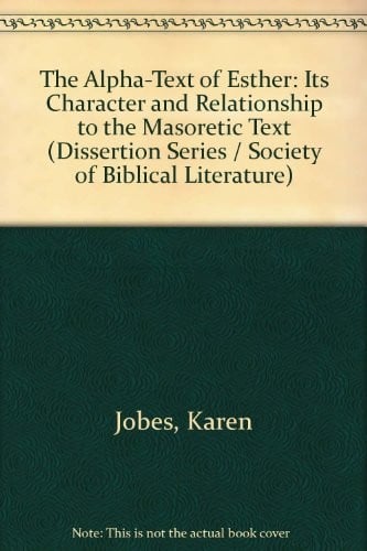 The alpha-text of Esther