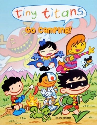Tiny Titans Go Camping! (Turtleback School & Library Binding Edition) (Tiny Titans Chapter Books)