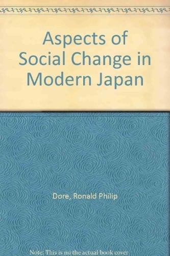 Aspects of social change in modern Japan