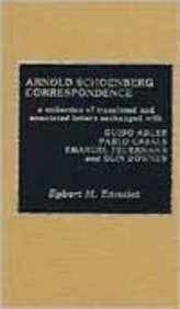 Arnold Schoenberg correspondence