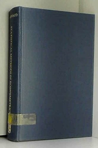 Statistical methods of econometrics (Studies in mathematical and managerial econ