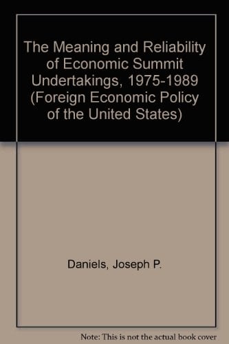 The meaning and reliability of economic summit undertakings, 1975-1989