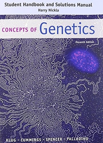 Student Handbook and Solutions Manual: Concepts of Genetics