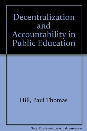 Decentralization and accountability in public education