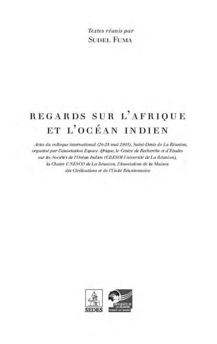 Regards sur l'Afrique et l'océan Indien