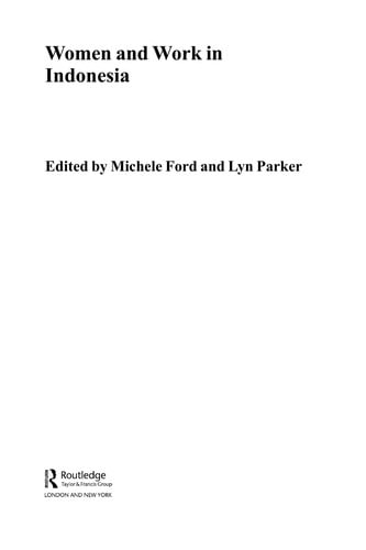 Women and work in Indonesia